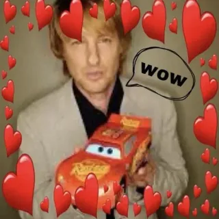 🚗 26f7b818 Lightning McQueen Cars wow owen wilson, wow, mobil, lightning mcqueen, film, animasi, meme, aktor telegram sticker