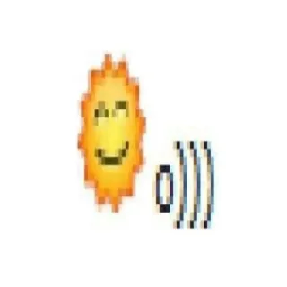 ☀️ 4fc510aa matahari, emoji, suara, gelombang telegram sticker