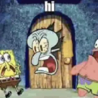🤬 73d5fdb0 Spongebob Spongebob Squarepants hi Spongebob, Squidward, Patrick, Nickelodeon, Kartun telegram sticker