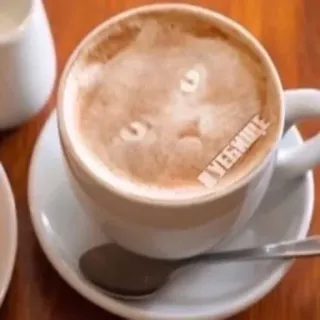 ☕️ 8cfb04c8 YEESMOLE kopi, latte art, makanan, minuman, minuman telegram sticker