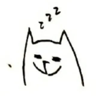 😴 ad793b06 zzz kucing, tidur, kartun, hewan, lucu, mengantuk telegram sticker