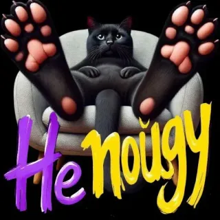 🤩 cee4bed8 Не пойду Katze, Humor, faul, lustig, Meme telegram sticker