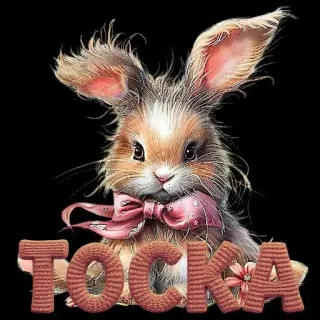 🤩 efa23290 TOKA Hase, Häschen, süß, Tier, kawaii, Schleife telegram sticker