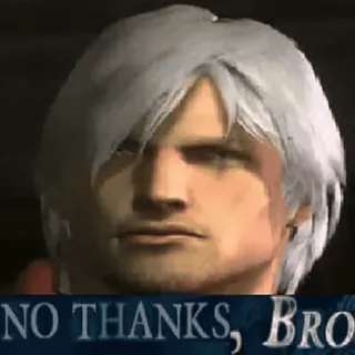 😤 3a3f5022 NO THANKS, BRO non, merci, frère, mème, drôle, rejeter telegram sticker