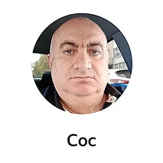 🆘 61e53db6 Coc man, portrait, bald, face, person telegram sticker