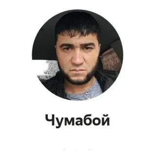 😎 632a0be0 Чумaбой portrait, man, headshot, person telegram sticker