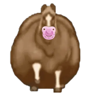 🤩 8976d043 cavallo, ciuccio, bambino, animale, carino, divertente, cartone animato whatsapp sticker