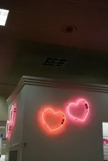 💓 3ce68b96 coeurs, néon, amour, décoration, lumière, romantique telegram sticker