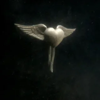 🕊️ 4ae8433d cœur avec ailes, amour, ange, romantique, métallique, symbole, cœur, ailes telegram sticker