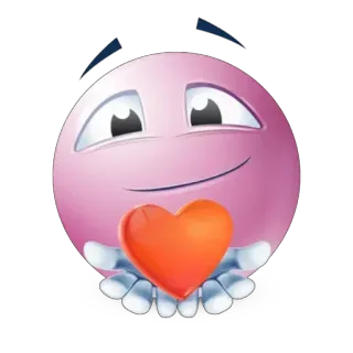 ❤ 5d9d75ac Emoji, Amour, Coeur, Sticker, Dessin animé telegram sticker