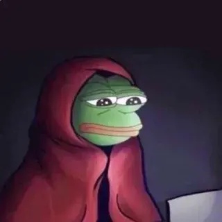 ➰ 1898af8a Pepe the Frog เปเป้, กบ, มีม, เศร้า whatsapp sticker