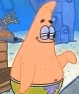 ➰ 449a277a Patrick Star Spongebob Squarepants แพทริก สตาร์, สพันจ์บ็อบ, การ์ตูน, แอนิเมชัน, ตลก, มีม whatsapp sticker