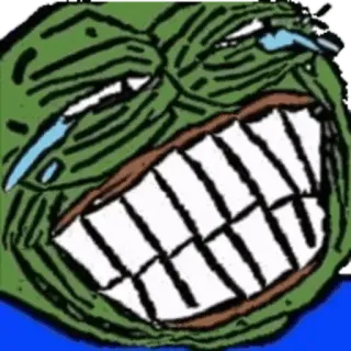 ➰ 528bfec3 Pepe the Frog pepe, กบ, มีม, มีมอินเทอร์เน็ต, ตลก, หัวเราะ, ร้องไห้ whatsapp sticker