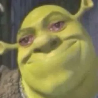 ➰ 8cdf1e29 Shrek เชร็ค, ดรีมเวิร์คส์, ยักษ์, มีม, ตลก, ตัวละคร whatsapp sticker