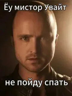 😎 47640512 Jesse Pinkman Breaking Bad Ёу мистор Увайт
не пойду спать jesse pinkman, breaking bad, tv show, meme whatsapp sticker