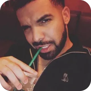 🫥 2622af55 Drake Drake, célébrité, chanteur, rappeur, portrait telegram sticker