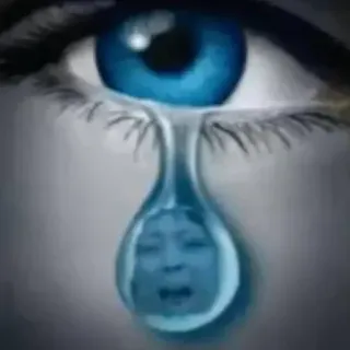 💪 a094ebcf oeil, larme, tristesse, pleurs, dépression, visage, émotionnel, chagrin telegram sticker