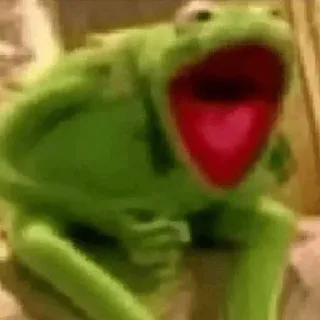 😀 175406c8 Kermit kermit, sapo, meme, fantoche, muppets, grito telegram sticker