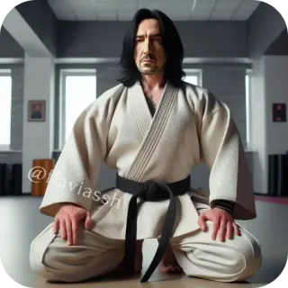 ❤ 458f7d02 Severus Snape Harry Potter arts martiaux, karaté, dojo, magicien, professeur telegram sticker