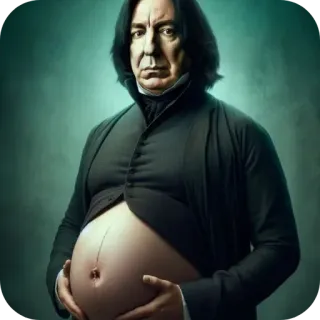 ✋ 6a8a7e21 Severus Snape Harry Potter enceinte, snape, harry potter, alan rickman, magie, fantaisie telegram sticker