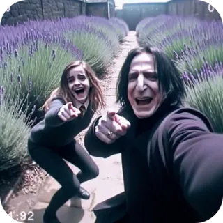 🥴 b602b54d Hermione Granger Harry Potter harry potter, hermione, severus snape, fleurs, magie, sorcier telegram sticker