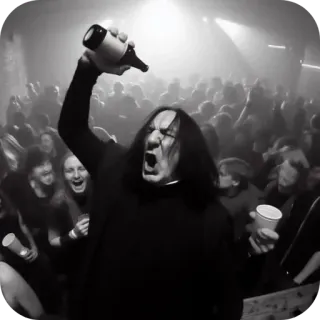 🧑‍🔬 d91c8919 fête, foule, alcool, célébration, vie nocturne telegram sticker