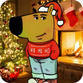 🎄 5c6fa03b HO HO HO คริสต์มาส, หมี, เสื้อสเวตเตอร์, วันหยุด, โฮ โฮ โฮ telegram sticker