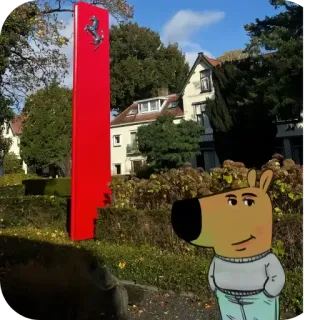 ❤ f275bb94 การ์ตูน, สุนัข, สถาปัตยกรรม, กลางแจ้ง, อาคาร telegram sticker