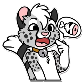 🍕 13a9bcfc Furry, Daging, Lucu, Kartun, Binatang telegram sticker