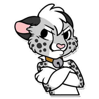 😤 38a72561 kartun, kucing, berbulu, antropomorfik, binatang, lucu telegram sticker