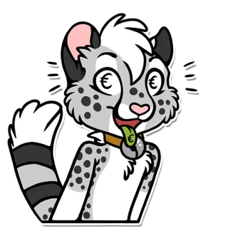 😜 43f0e4e8 Furry, Macan tutul, Uang, Euro, Lucu, Kaya telegram sticker