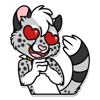 😍 4c5b118b macan tutul, mata hati, hewan, kucing, berbulu telegram sticker