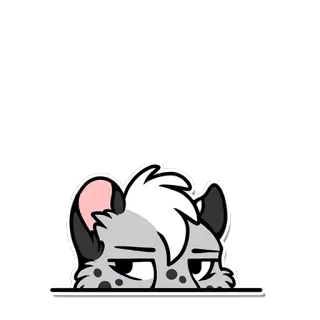 👂 5d37199a kartun, binatang, hyena, furry, mengintip telegram sticker