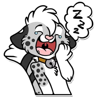 😴 60a5d247 ZZZZ tidur, binatang, imut, kartun, lelah telegram sticker