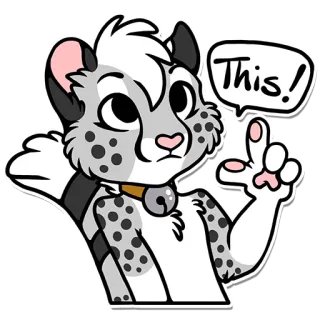 😰 75ce0645 This! binatang, kucing, menunjuk, lucu, kartun telegram sticker