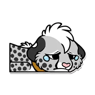😢 959ee674 sedih, hewan, kartun, kucing, hewan peliharaan, felin telegram sticker