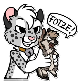 🙊 b15c3b45 FOTZE! binatang, berbulu, imut, lucu, marah telegram sticker