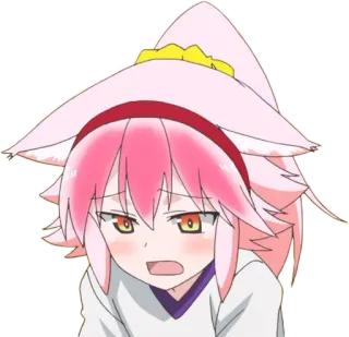😩 ab0af4fb Anime, Manga, Chica, Lindo, Kawaii, Personaje, Ilustración, Pelo rosa telegram sticker