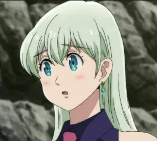 🦽 9284e245 Elizabeth Liones Seven Deadly Sins 动漫, 女孩, 卡通, 可爱, 伊丽莎白·里昂妮丝 telegram sticker