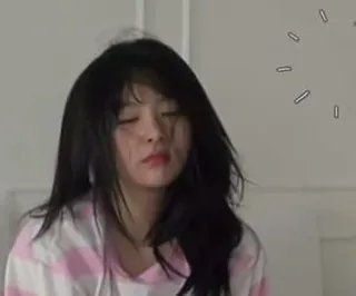 👘 1bcf1a79 moe, slaperig, vrouw, meisje, bed, ochtend telegram sticker