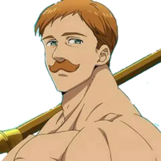 😒 9c035737 Escanor Seven Deadly Sins Anime, Personaje, Armas, Pelea telegram sticker