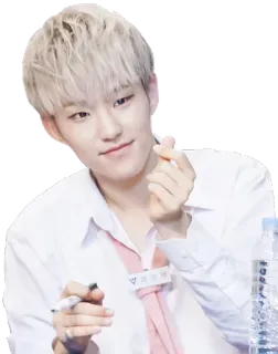 ❤️ 241e209b Person, Mann, Handbewegung, lächelnd, süß whatsapp sticker