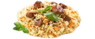 🍜 2ea48eb3 pilaf, rice, meat, food, cuisine, uzbekistan telegram sticker