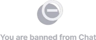 ⛔ 3286b0bd You are banned from Chat banned, chat, prohibited, restriction telegram sticker