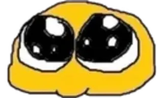 🤗 b7963f4d emoji, sad, cute, eyes, yellow telegram sticker