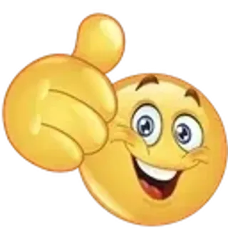 👍 ed5a2598 emoji, thumbs up, smiley face, positive, approval, like telegram sticker