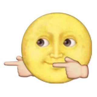 👈 1e6fec59 Emoji, Bulan, Menunjuk, Jari, Samping, Ekspresi, Ilustrasi whatsapp sticker