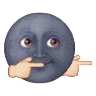 👉 5923f3e4 Bulan, Emoji, Pistol jari, Menunjuk, Meme, Media sosial, Ekspresi whatsapp sticker