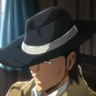 🔪 5b0d91e8 Kenny Ackerman Attack on Titan アニメ, 進撃の巨人, ケニー・アッカーマン, キャラクター, 漫画, アニメ telegram sticker