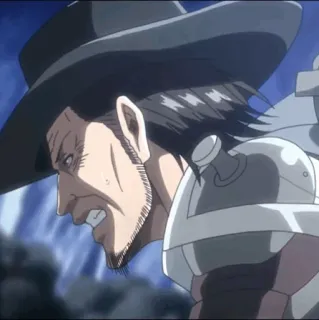 🔪 e8db0336 Kenny Ackerman Attack on Titan アニメ, 進撃の巨人, ケニー・アッカーマン, 暴力, 兵士, ファンタジー, 漫画 telegram sticker